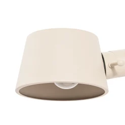 Lucande Silka-lattiavalaisin, 173 cm, beige, säädettävä, E27