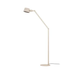 Lucande Silka-lattiavalaisin, 173 cm, beige, säädettävä, E27