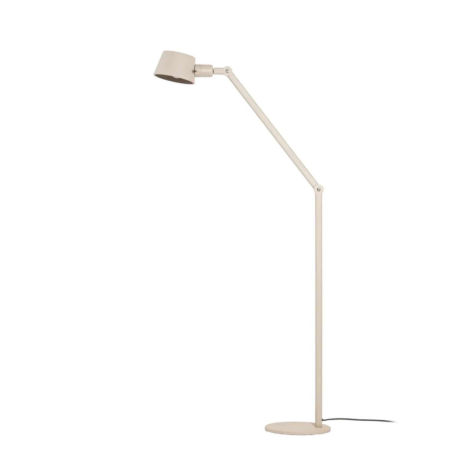 Lucande Silka-lattiavalaisin, 173 cm, beige, säädettävä, E27