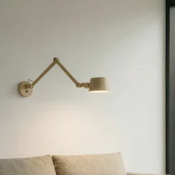Lucande Silka-seinävalaisin, 91 cm, beige, säädettävä, E27