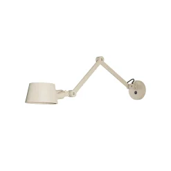 Lucande Silka-seinävalaisin, 91 cm, beige, säädettävä, E27