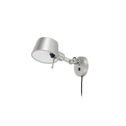 Lucande Silka-seinävalaisin, 14 cm, nikkeli, joustava, pistoke