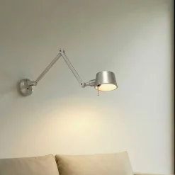 Lucande Silka-seinävalaisin, 91 cm, nikkeli, säädettävä, E27
