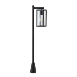 Lucande Siveta pylväsvalaisin, 100 cm korkea, musta, E27, IP65