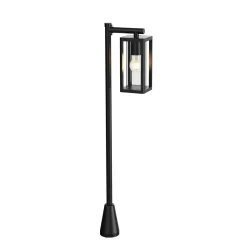 Lucande Siveta pylväsvalaisin, 100 cm korkea, musta, E27, IP65