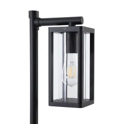 Lucande Siveta pylväsvalaisin, 100 cm korkea, musta, E27, IP65