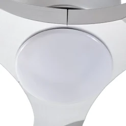 Lucande Smart LED-kattotuuletin Moneno, hopea, DC, Tuya