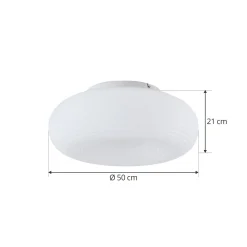 Lucande Smart LED kattovalaisin Bolti, valkoinen, RGBW, CCT, Tuya