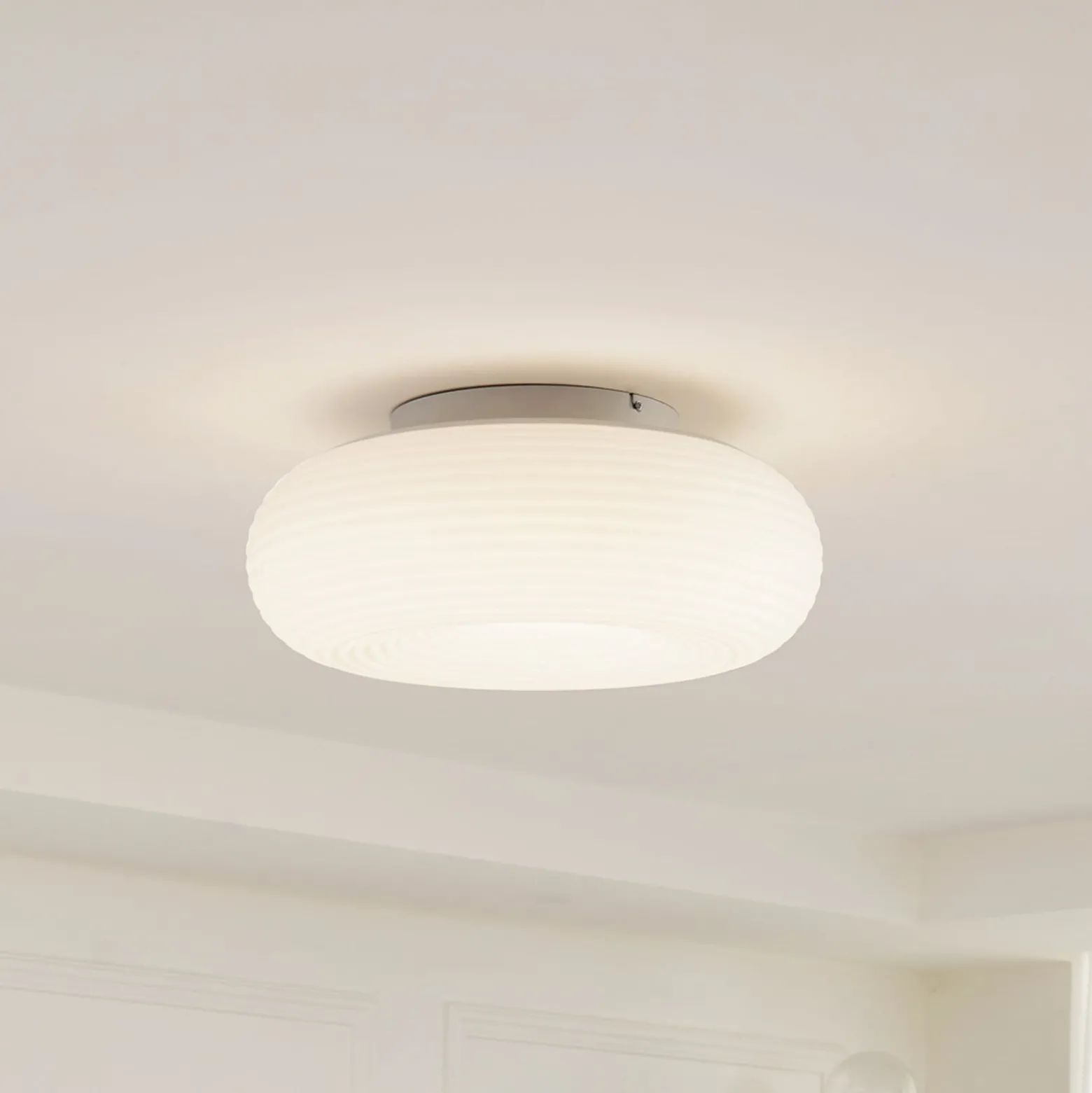 Lucande Smart LED kattovalaisin Bolti, valkoinen, RGBW, CCT, Tuya