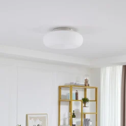 Lucande Smart LED kattovalaisin Bolti, valkoinen, RGBW, CCT, Tuya
