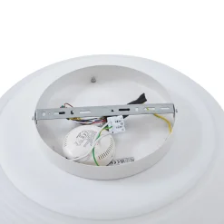 Lucande Smart LED kattovalaisin Bolti, valkoinen, RGBW, CCT, Tuya