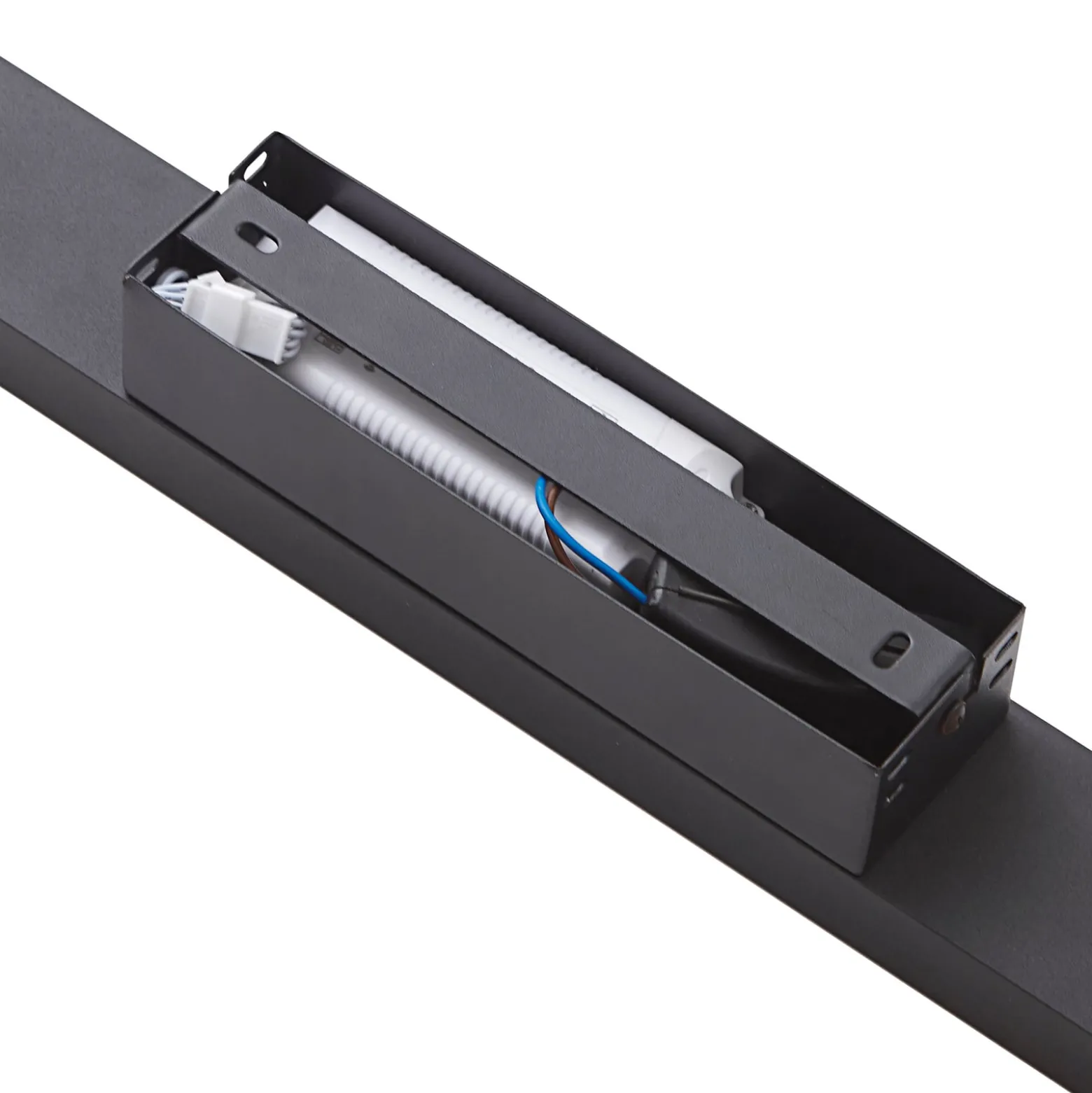 Lucande Smart LED kattovalaisin Leicy musta 5,8 cm RGB CCT