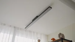 Lucande Smart LED kattovalaisin Leicy musta 5,8 cm RGB CCT