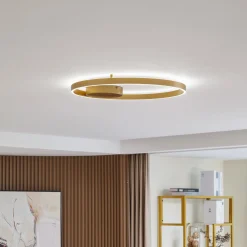 Lucande Smart LED kattovalaisin Moise, kulta, CCT, Tuya