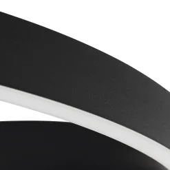 Lucande Smart LED -kattovalaisin Moise, musta, CCT, Tuya