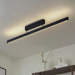 Lucande Smart LED-kattovalaisin Mylosh, musta, CCT, Tuya