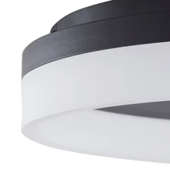 Lucande Smart LED-kattovalaisin Squillo musta Tuya RGBW CCT
