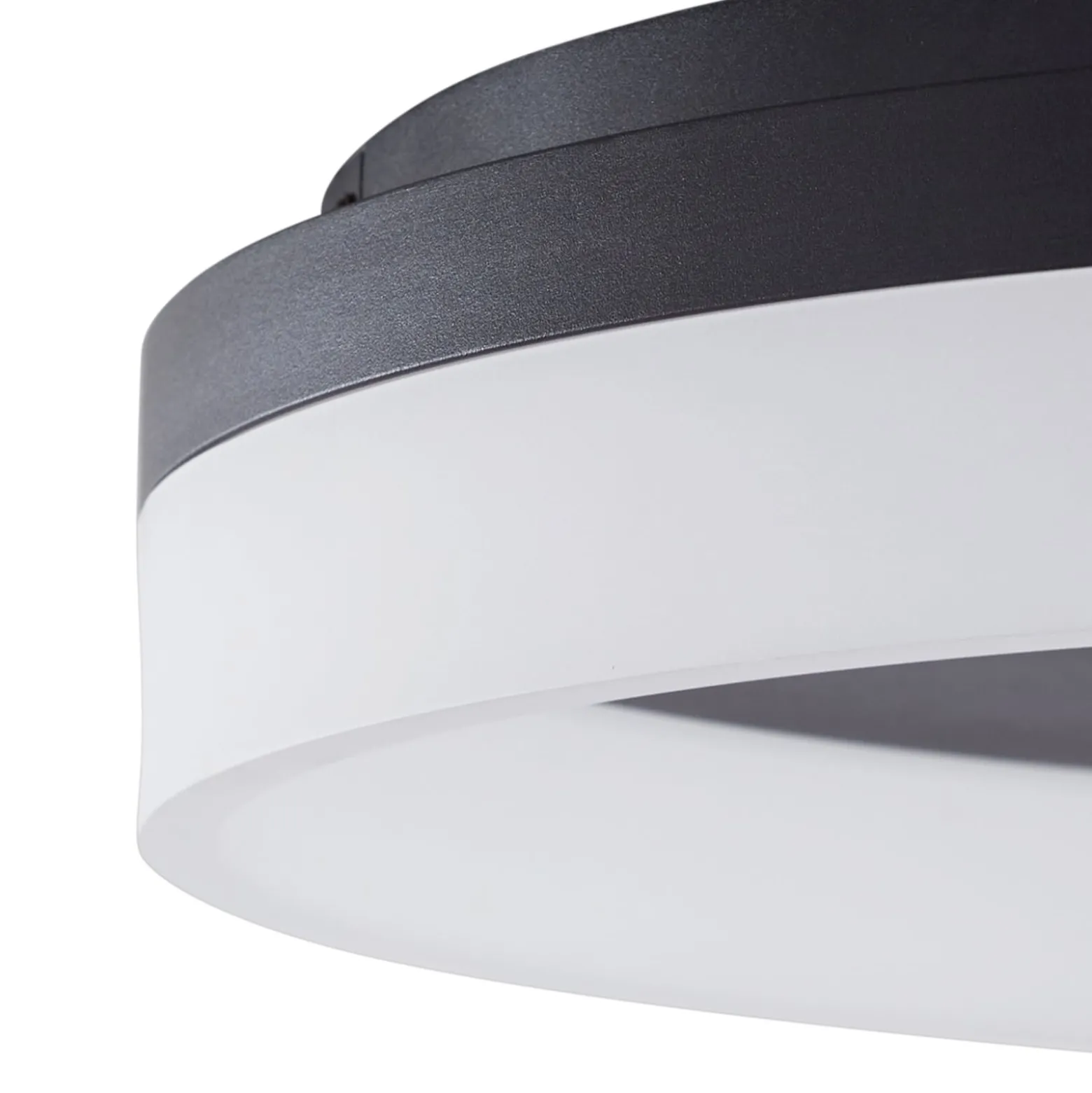 Lucande Smart LED-kattovalaisin Squillo musta Tuya RGBW CCT