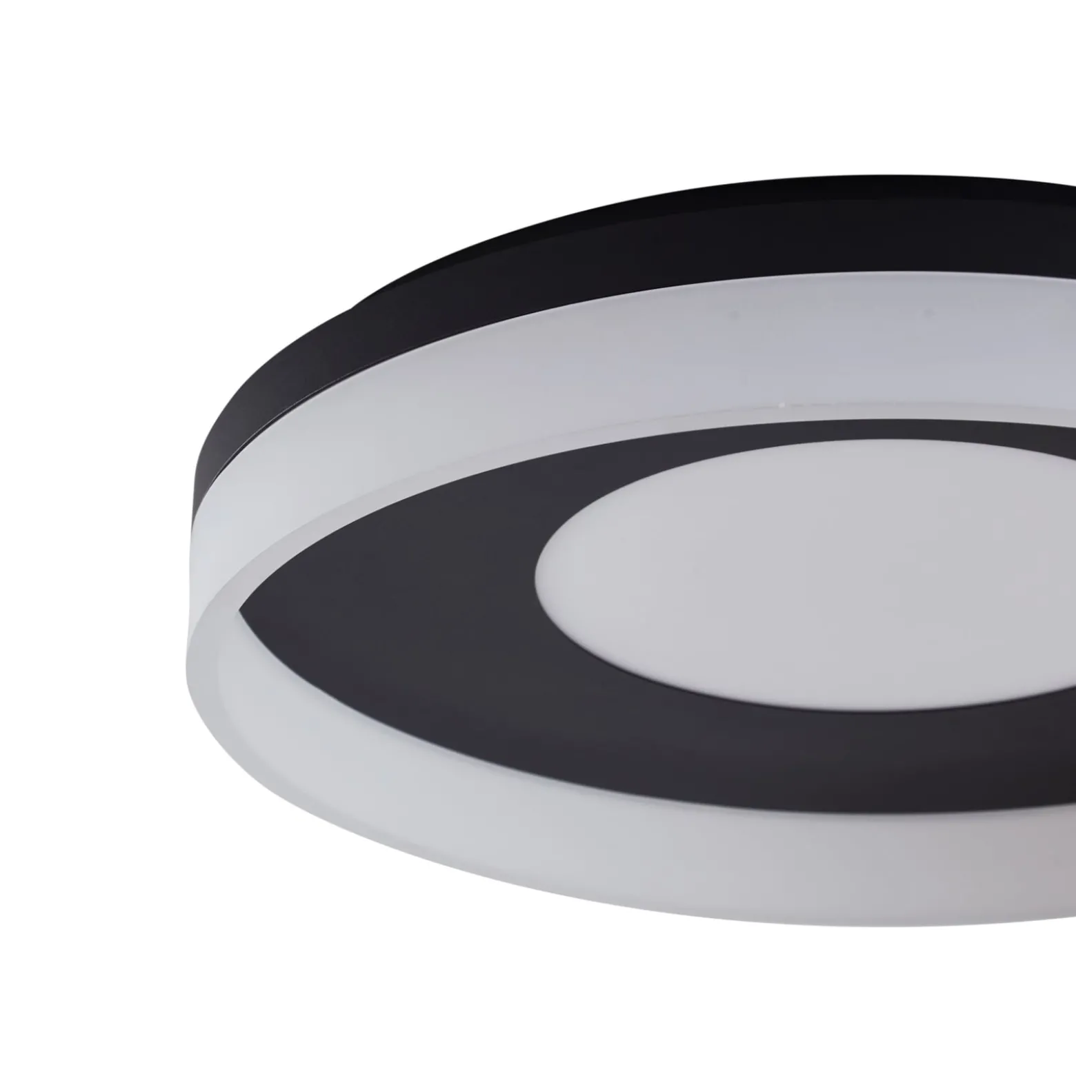 Lucande Smart LED-kattovalaisin Squillo musta Tuya RGBW CCT