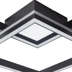 Lucande Smart LED-kattovalaisin Tjado, 85cm, musta, RGB, CCT