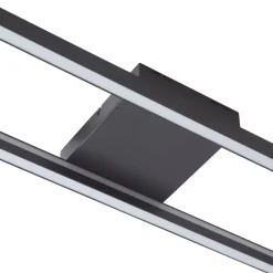 Lucande Smart LED-kattovalaisin Tjado, 100 cm, musta, RGBW