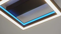 Lucande Smart LED-kattovalaisin Tjado, 30 cm, musta, RGBW