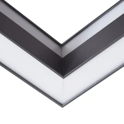 Lucande Smart LED-kattovalaisin Tjado, 30 cm, musta, RGBW