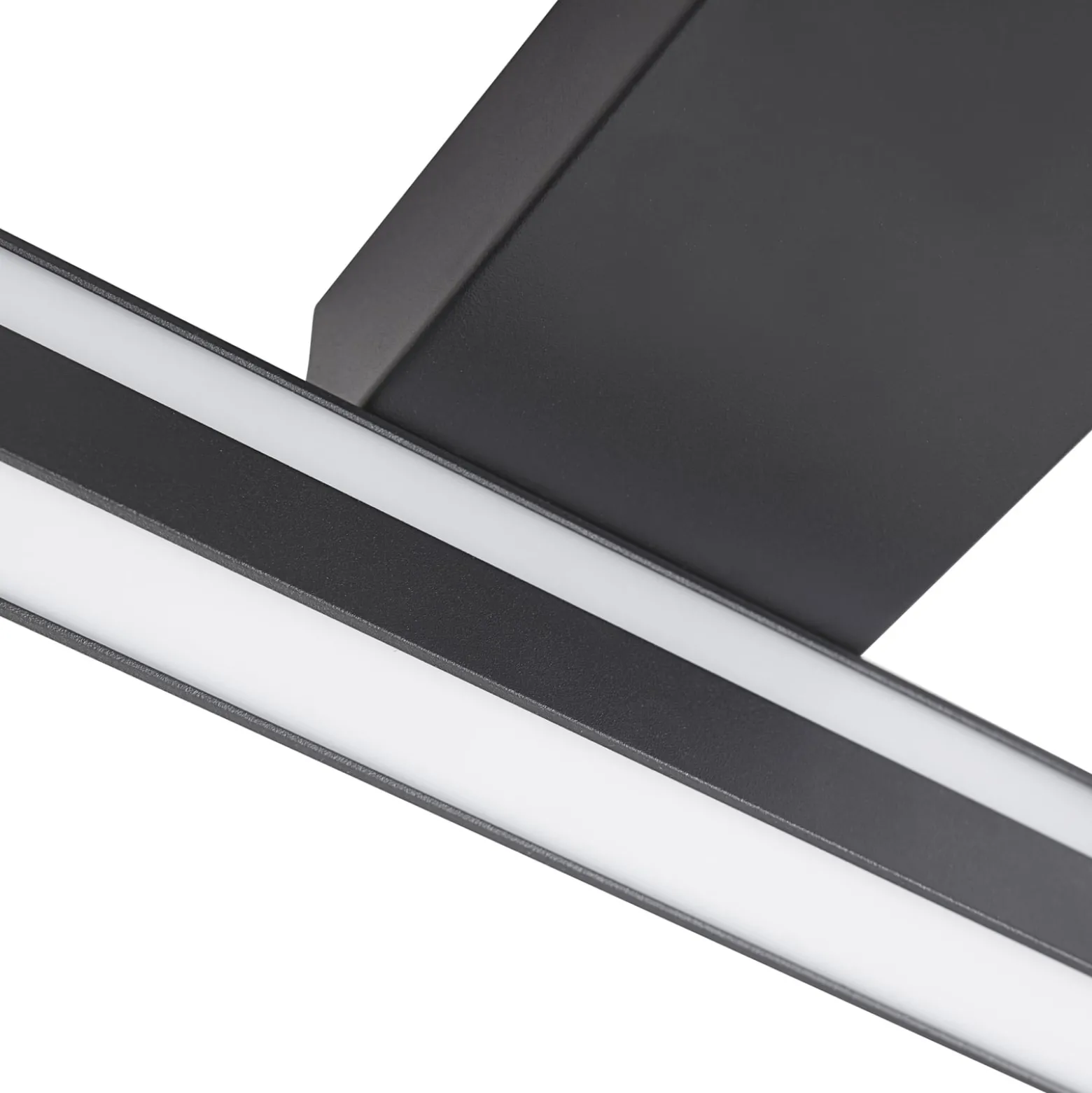 Lucande Smart LED-kattovalaisin Tjado, 30 cm, musta, RGBW