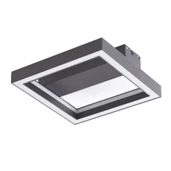 Lucande Smart LED-kattovalaisin Tjado, 30 cm, musta, RGBW