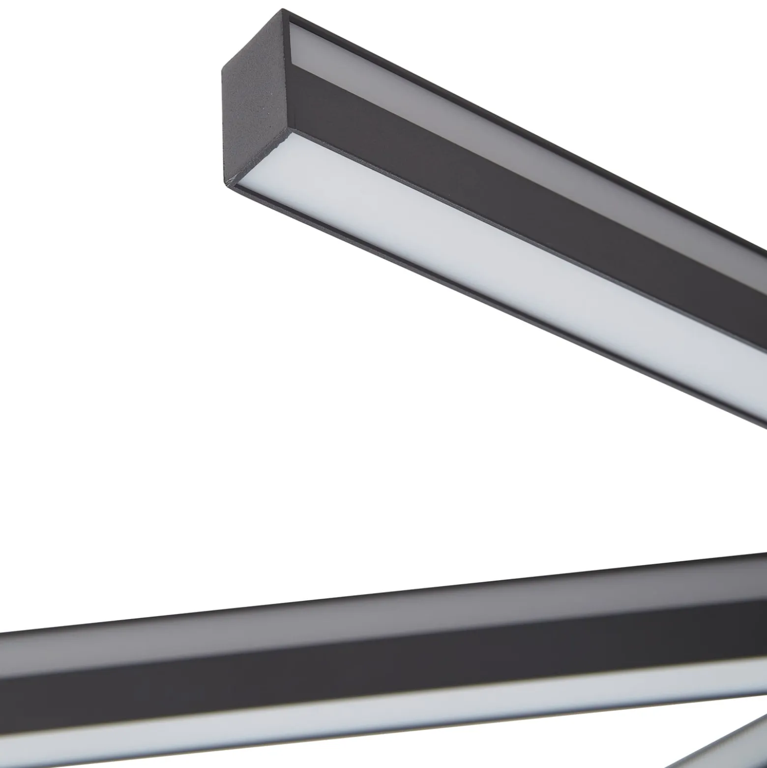 Lucande Smart LED-kattovalaisin Tjado, Ø70 cm, musta, RGBW