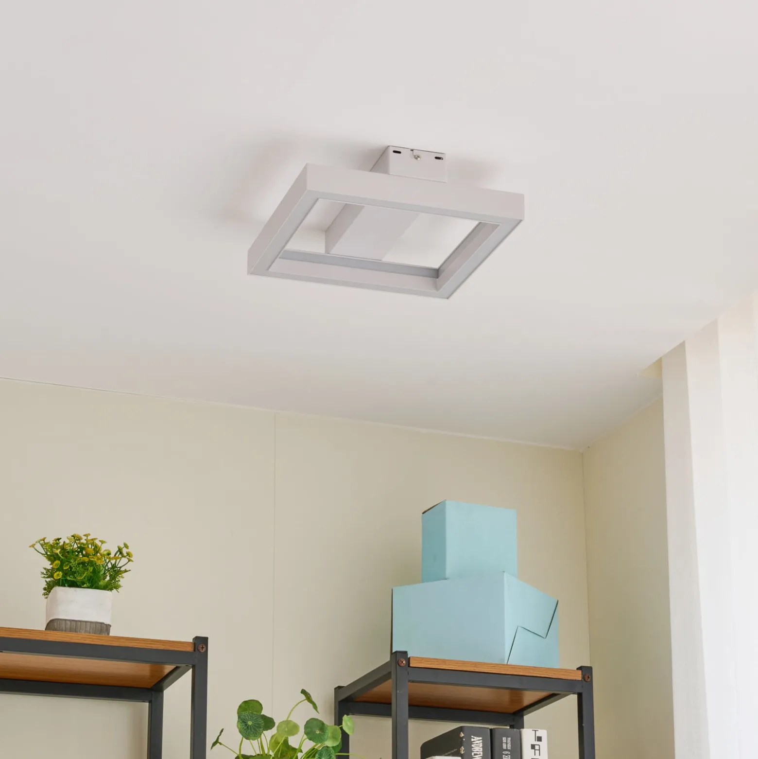 Lucande Smart LED-kattovalaisin Tjado, 30 cm, valkoinen, RGBW