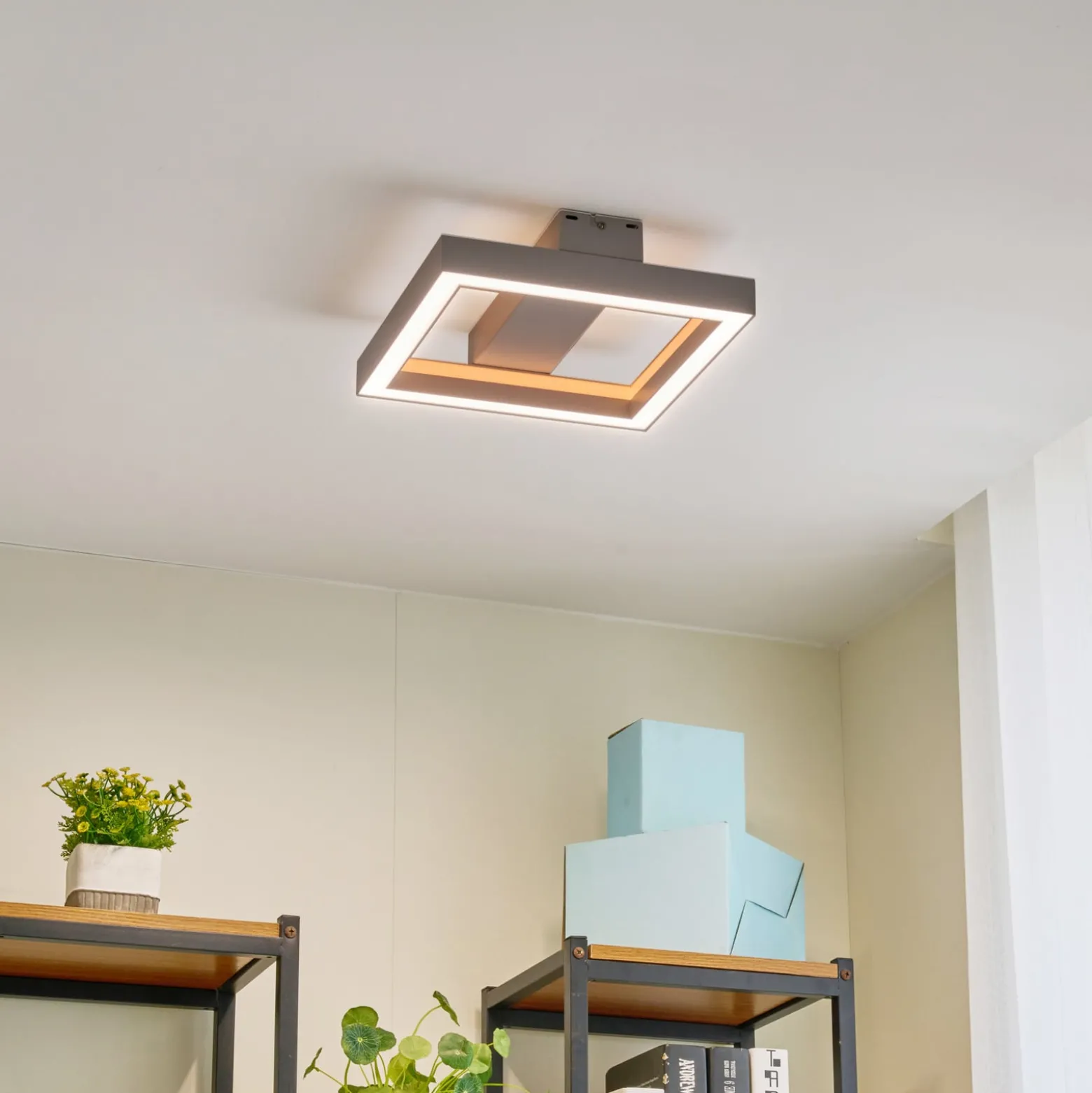 Lucande Smart LED-kattovalaisin Tjado, 30 cm, valkoinen, RGBW
