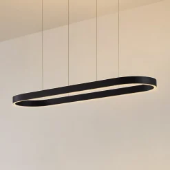 Lucande Smart LED-riippuvalaisin Melinay, musta, CCT, Tuya
