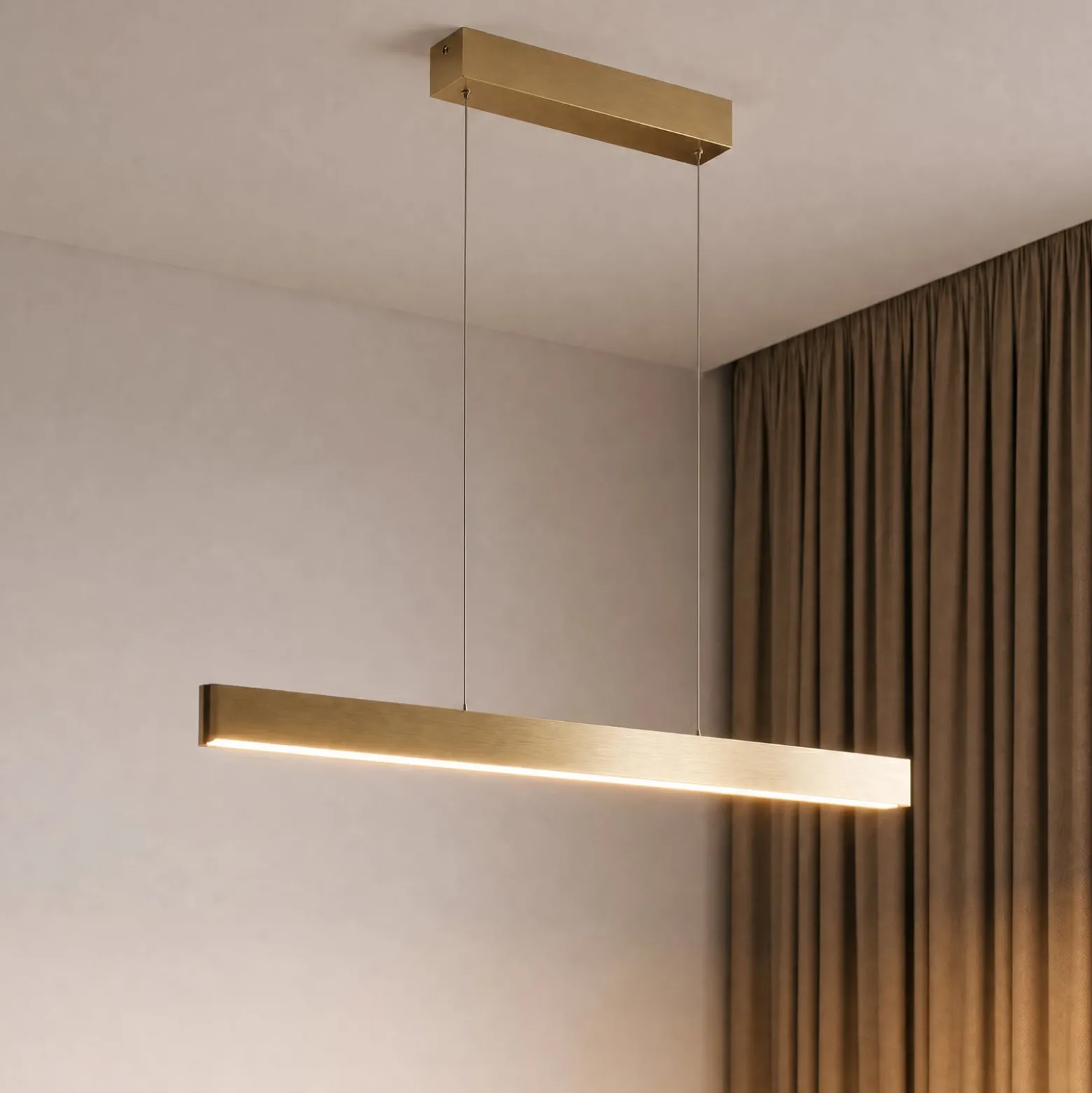 Lucande Smart LED-riippuvalaisin Mylosh, kulta, CCT, Tuya