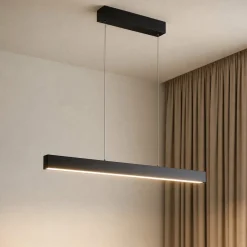 Lucande Smart LED-riippuvalaisin Mylosh, musta, CCT, Tuya
