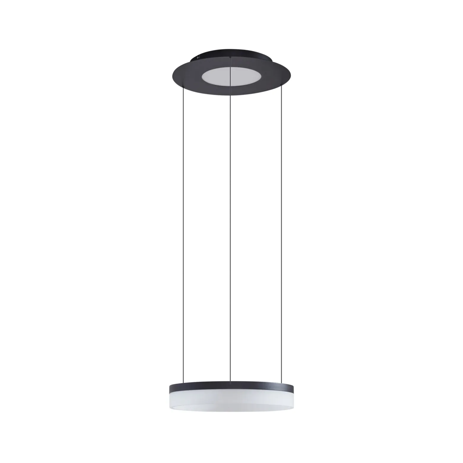 Lucande Smart LED-riippuvalaisin Squillo musta Tuya RGBW CCT