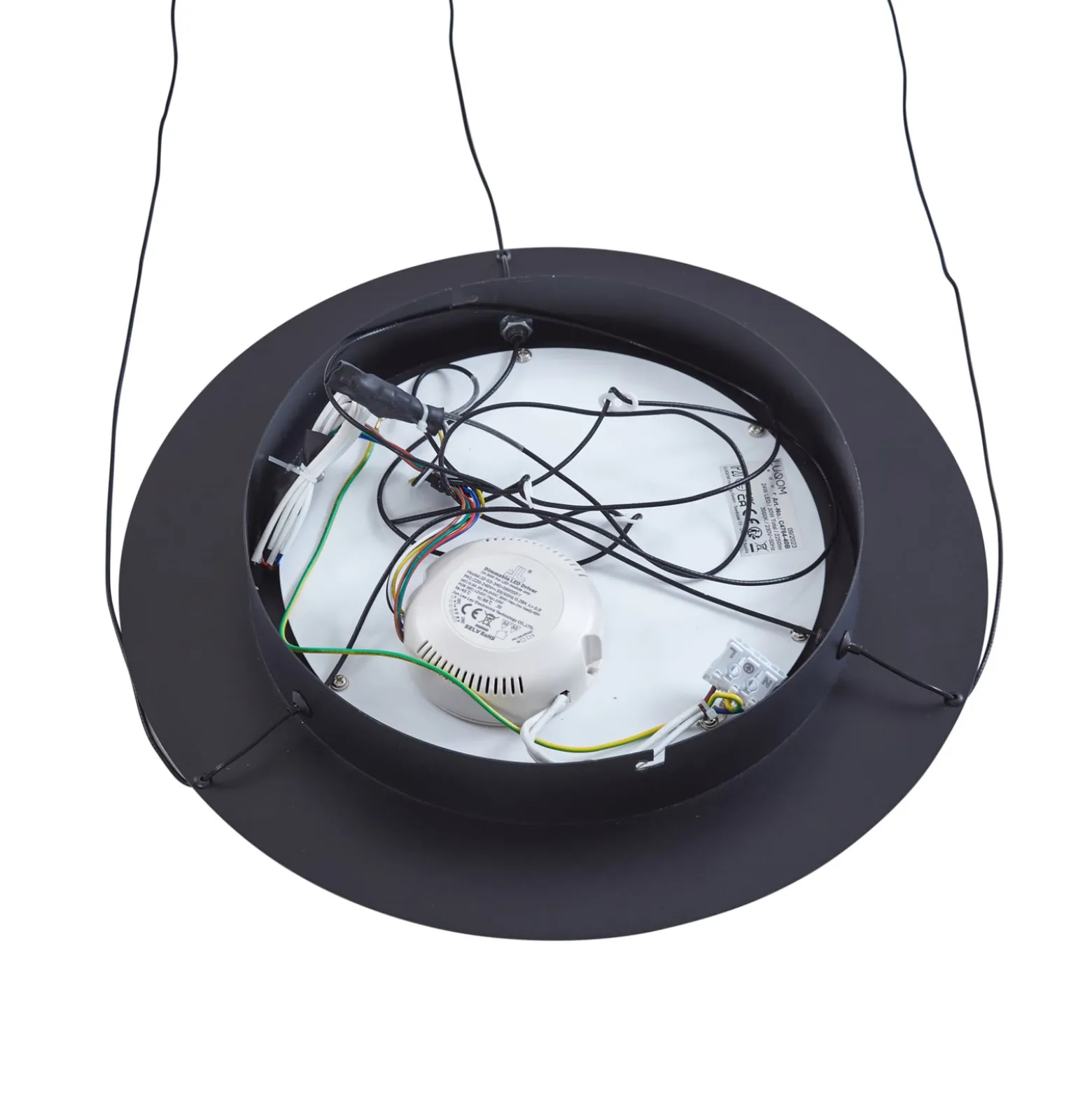 Lucande Smart LED-riippuvalaisin Squillo musta Tuya RGBW CCT