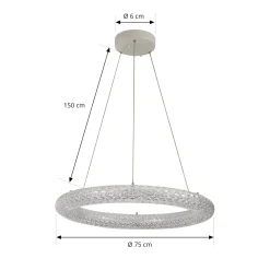 Lucande Smart LED-riippuvalaisin Tumata CCT kauko-ohjain Tuya
