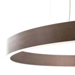 Lucande Smart LED-riippuvalaisin Yonam, kahvi, 1-valo, Tuya