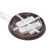 Lucande Smart LED-riippuvalaisin Yonam, kahvi, 2-valo, Tuya