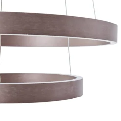 Lucande Smart LED-riippuvalaisin Yonam, kahvi, 2-valo, Tuya
