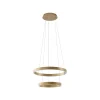 Lucande Smart LED-riippuvalaisin Yonam, kulta, 2-valo, Tuya