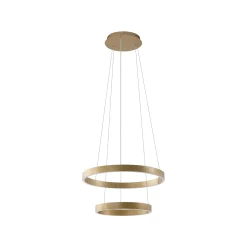 Lucande Smart LED-riippuvalaisin Yonam, kulta, 2-valo, Tuya