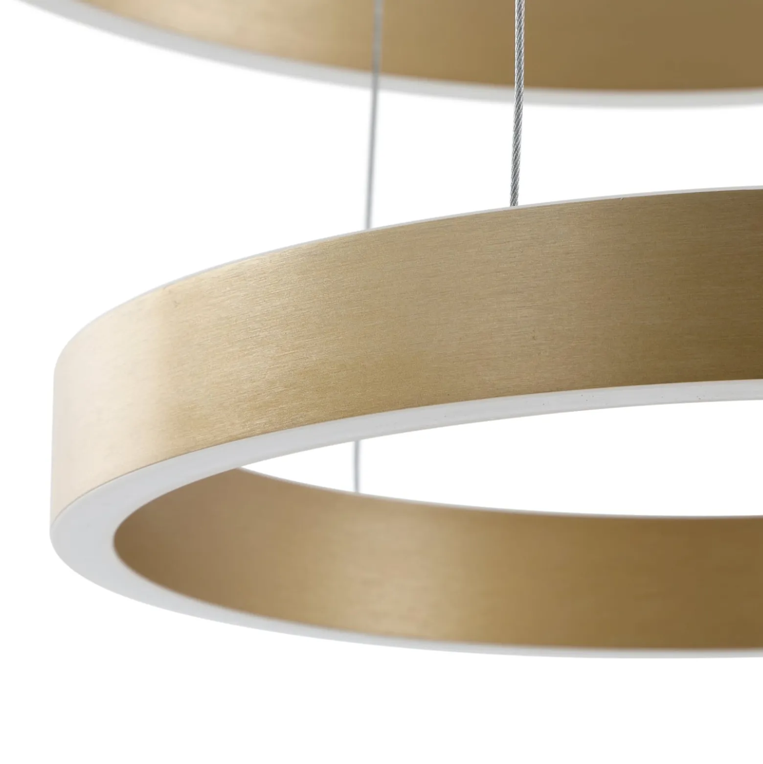 Lucande Smart LED-riippuvalaisin Yonam, kulta, 2-valo, Tuya