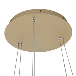 Lucande Smart LED-riippuvalaisin Yonam, kulta, 2-valo, Tuya