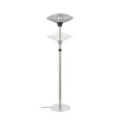 Lucande Solfire -terassilämmitin, hopea, 200 cm, IP44