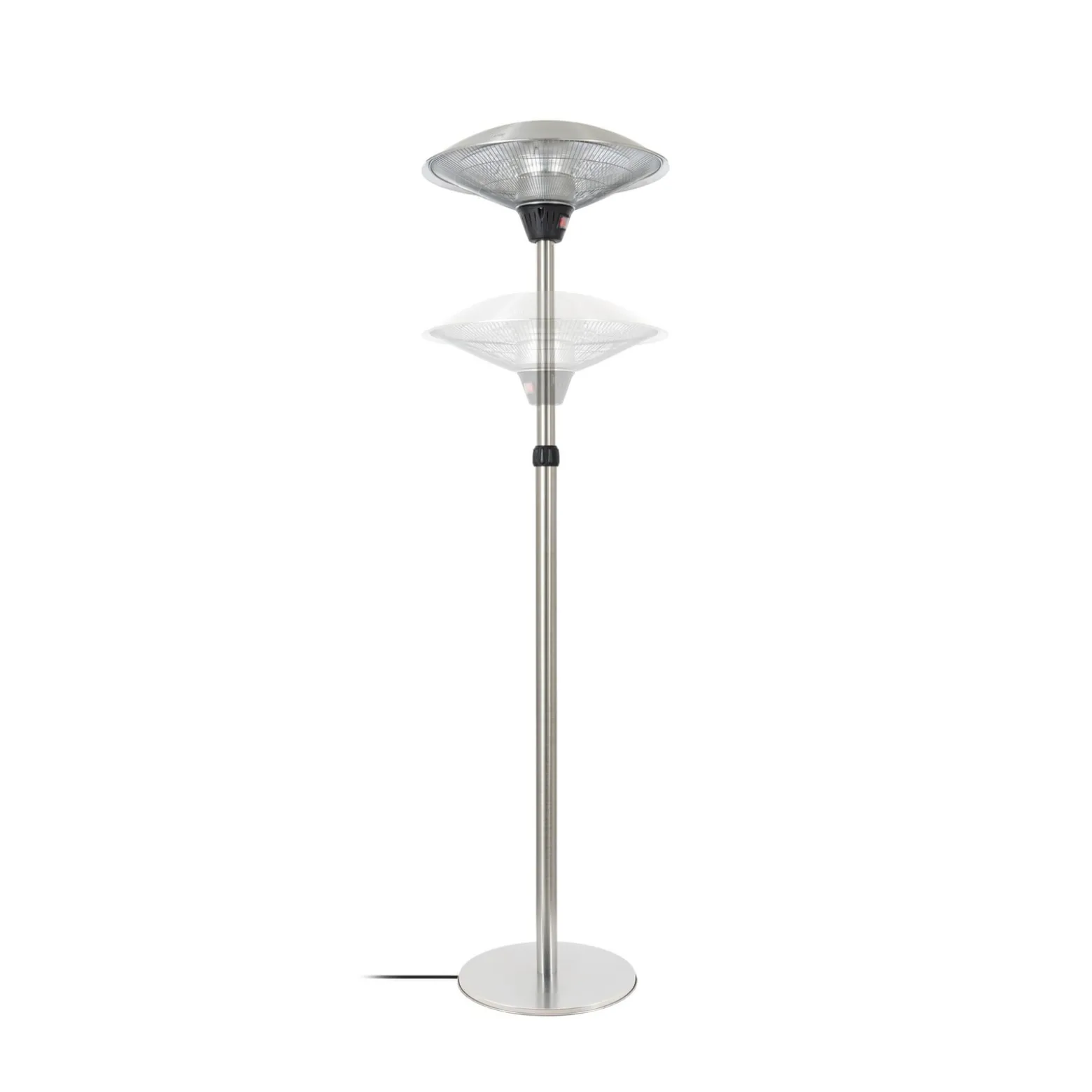 Lucande Solfire -terassilämmitin, hopea, 200 cm, IP44