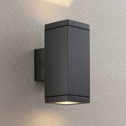 Lucande Stani -ulkoseinävalaisin, E27, 2-lamp.