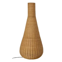 Lucande Takeo lattiavalaisin, rottinki, korkeus 115 cm, E27