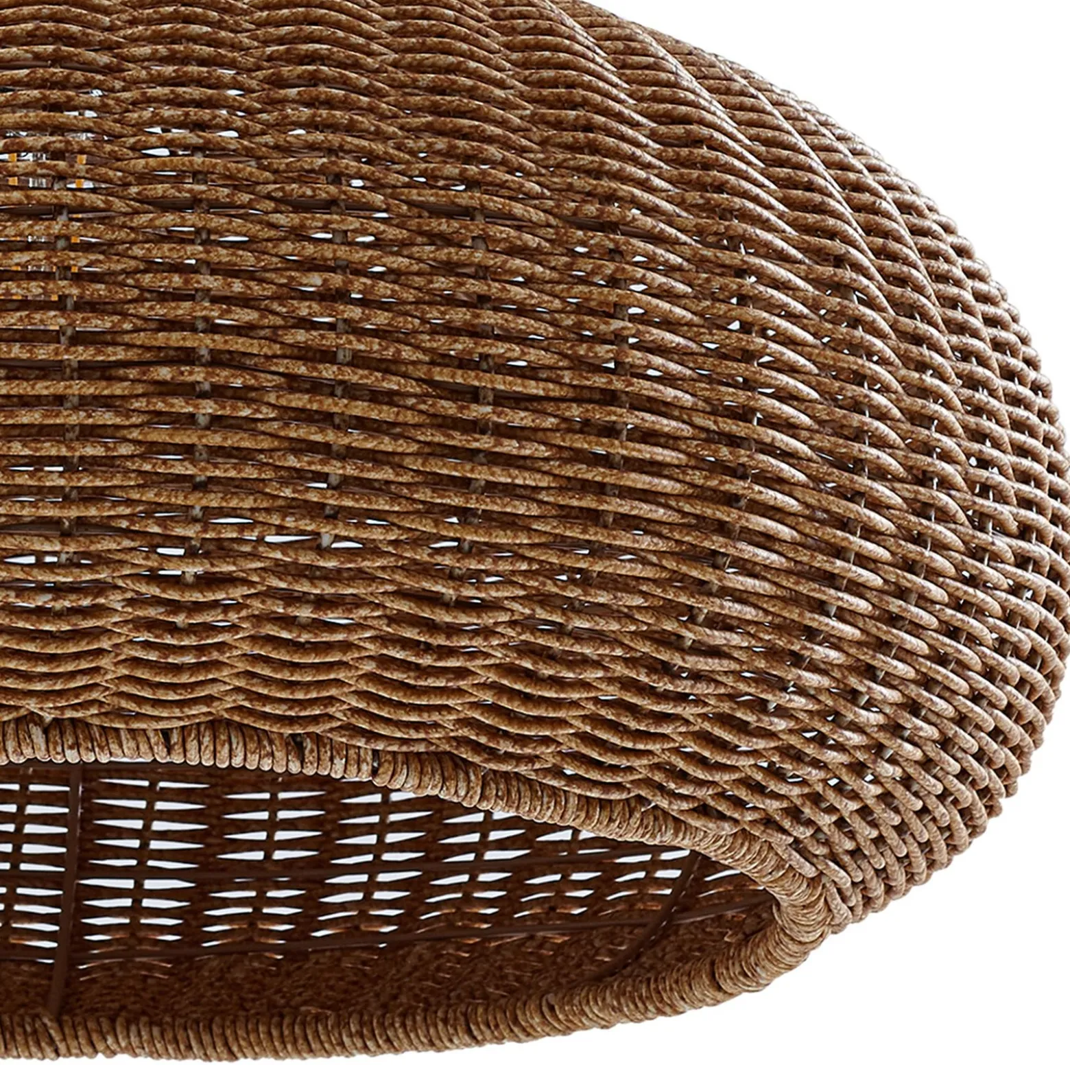 Lucande Taniola -lattiavalaisin ulos, beige, rottinki, 195 cm, IP44